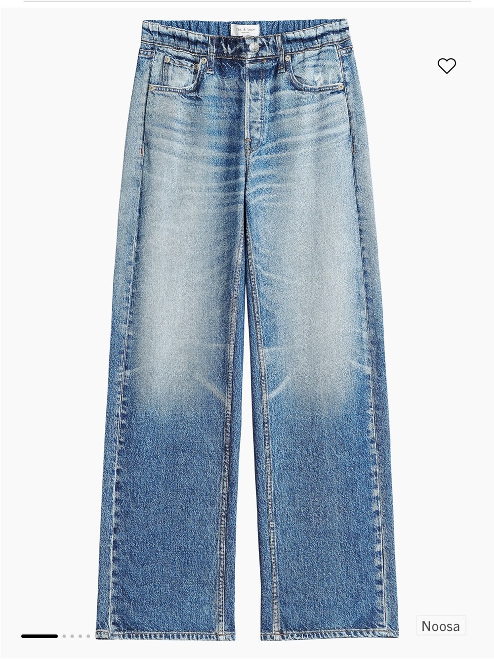 rag & bone 💙🩶 Light Wash Wide-Leg Women’s Soft Feel Jeans